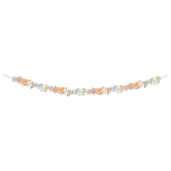 Our floral garland features pretty Liberty prints, making it wonderful for home decoration or as a baby shower decoration. Image5