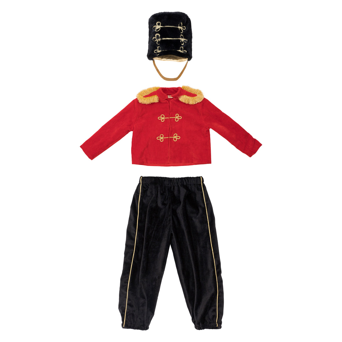 Our drummer boy soldier costume is crafted from soft velvet and plush, a traditional Christmas costume for kids. Image6