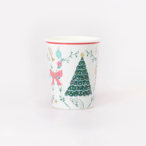 Have a wonderful themed Nutcracker Christmas with our New York Ballet inspired set with a garland, plates, cups, napkins and crackers. Image11