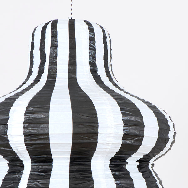 Our Halloween lanterns, made with paper over wire, feature bright stripes in classic Halloween colours for a bold decorative look. Image3