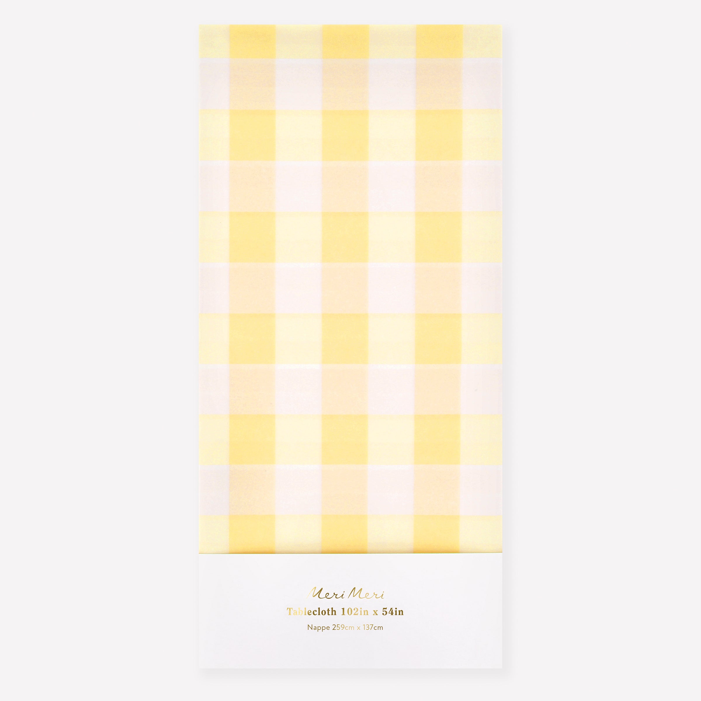 Yellow Gingham Tablecloth – Meri Meri UK