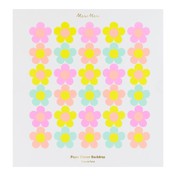 Our floral backdrop is wonderful to use for party photo opportunities, or to create a wall of colour to brighten up your celebration. Image3