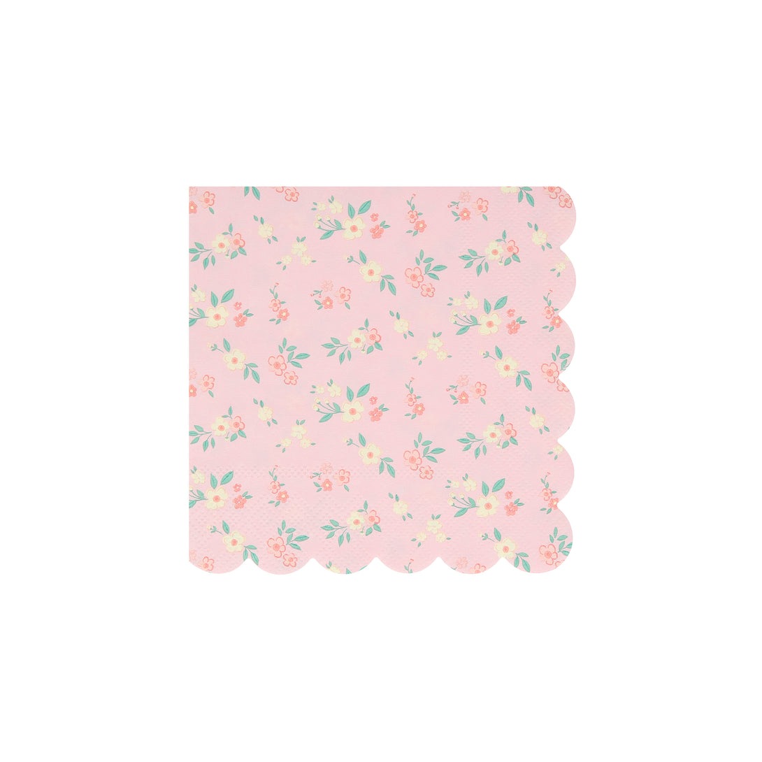 Our paper napkins, in a small size, feature a pretty ditsy floral pattern and 4 vintage pastel colour ways.