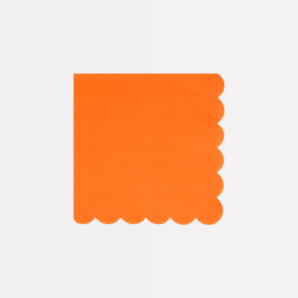 Make your party table look so vibrant with our orange paper napkins. Image1