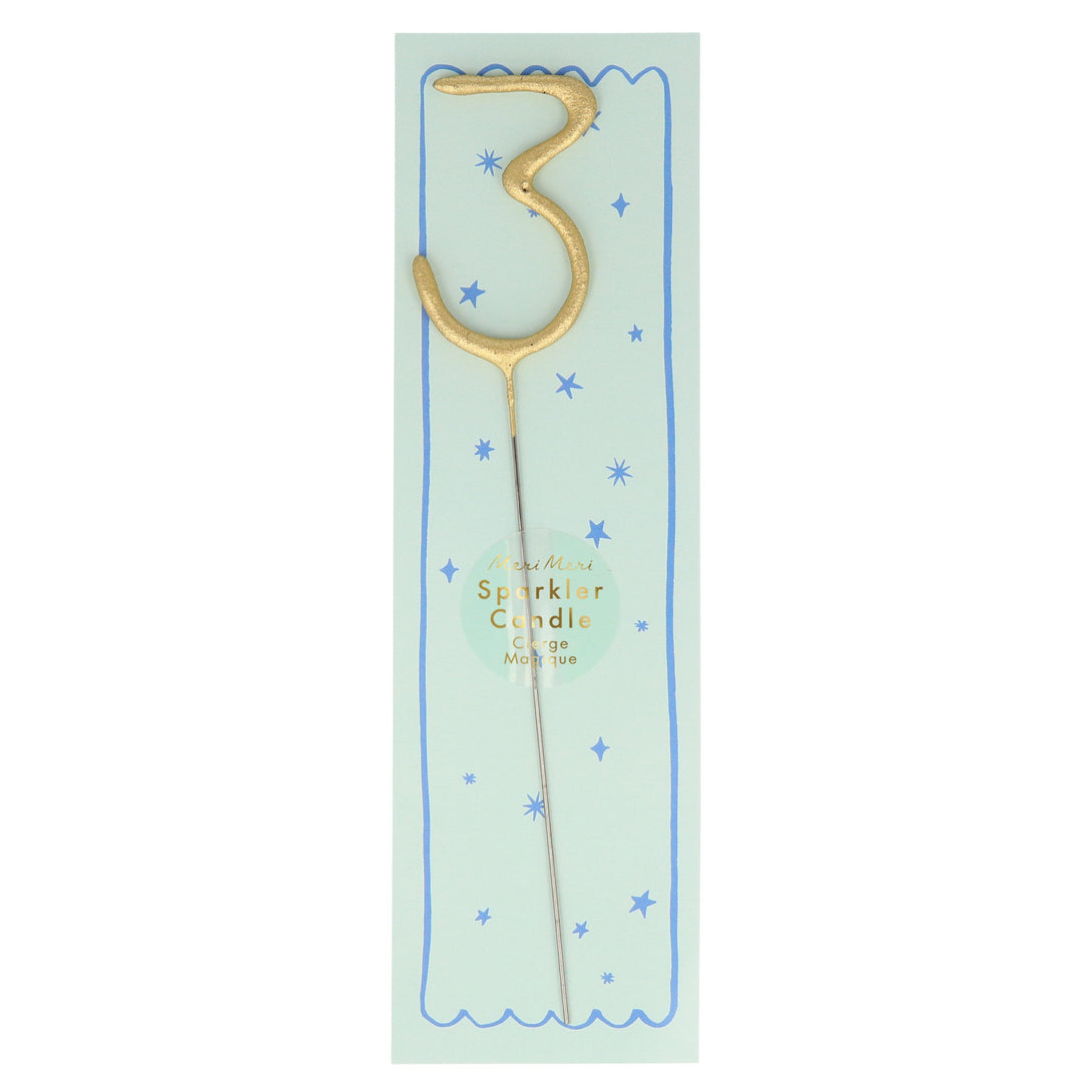 Gold Sparkler Numbers 0 To 9 Candles (Parent),Gold Sparkler Numbers 0 To 9 Candles (Parent) Image1