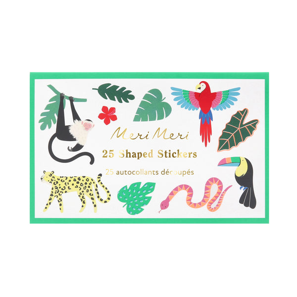 Our bright stickers, featuring colourful jungle animals, are perfect as party favours for a jungle party. Image3