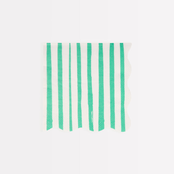 Our paper napkins, with bright stripes, are the perfect scalloped napkins for special events. Image12