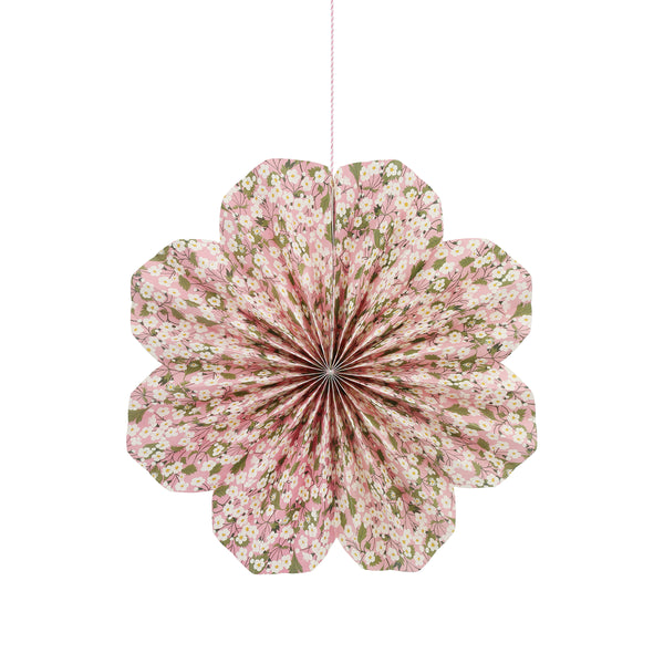Our paper pinwheel decorations, with Liberty floral print patterns, are perfect as baby shower decorations and for all parties for all ages. Image6
