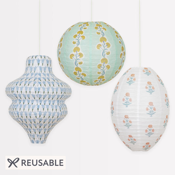 Our  lanterns are reusable lanterns and make great hanging decorations. Image1