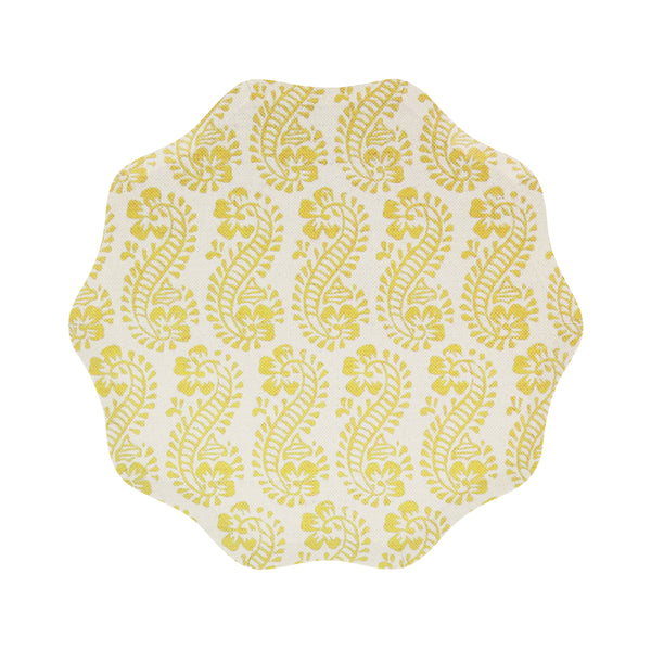 Our party plates, made with 450gsm high-quality paper, feature floral Molly Mahon patterns, perfect for garden parties or bridal showers. Image1