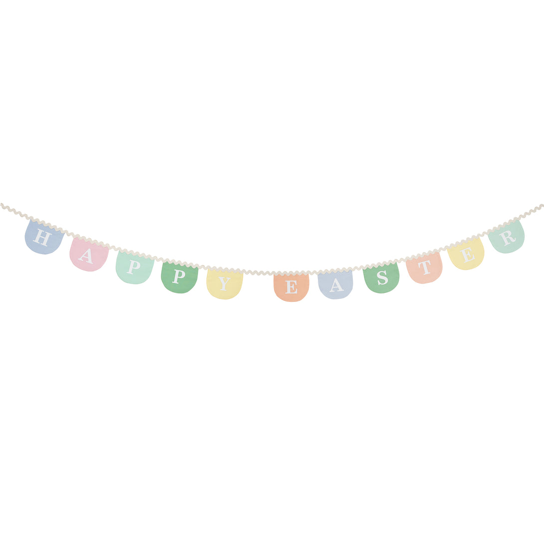 Add our fabric Easter garland to your Easter hanging decorations, the pastel colours look amazing on the wall or table.