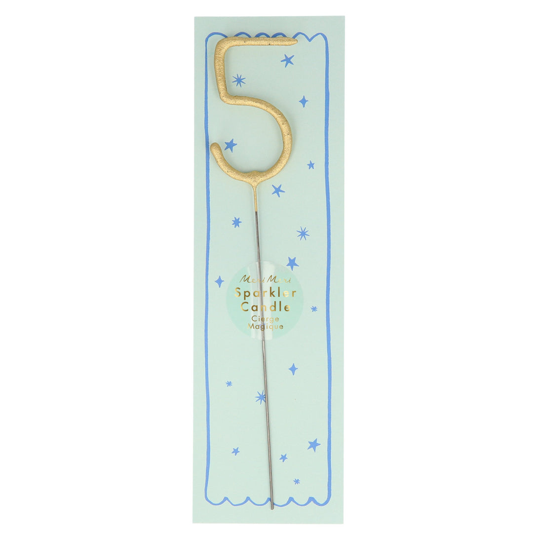 Gold Sparkler Numbers 0 To 9 Candles (Parent),Gold Sparkler Numbers 0 To 9 Candles (Parent) Image1
