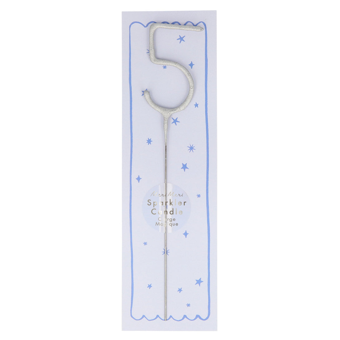 Silver Sparkler Numbers 0 To 9 Candles (Parent),Silver Sparkler Numbers 0 To 9 Candles (Parent) Image1