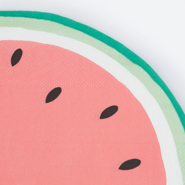 Our watermelon slice party napkins will give a summery touch to any party at anytime of the year. Image3