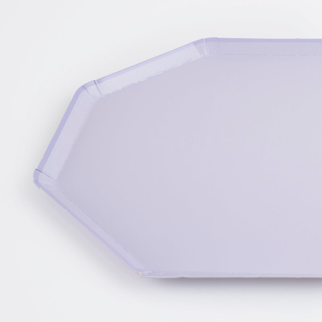 Our octagonal plates are the ideal side plates for any special party, the stunning periwinkle colour looks amazing.