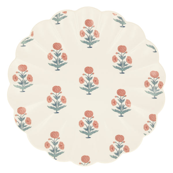 Our reusable large plates, made from melamine, feature Molly Mahon block print designs. Image6