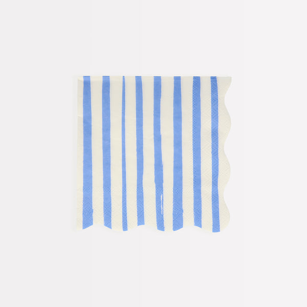 Our paper napkins, with bright stripes, are the perfect scalloped napkins for special events. Image9