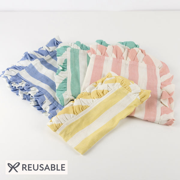 Stripe Ruffle Fabric Napkins Image1