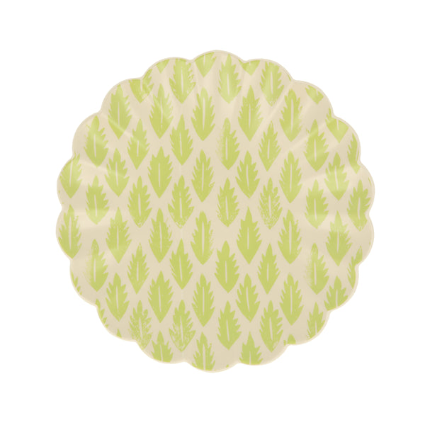 Our reusable side plates, made from RPET, feature Molly Mahon block print designs. Image1