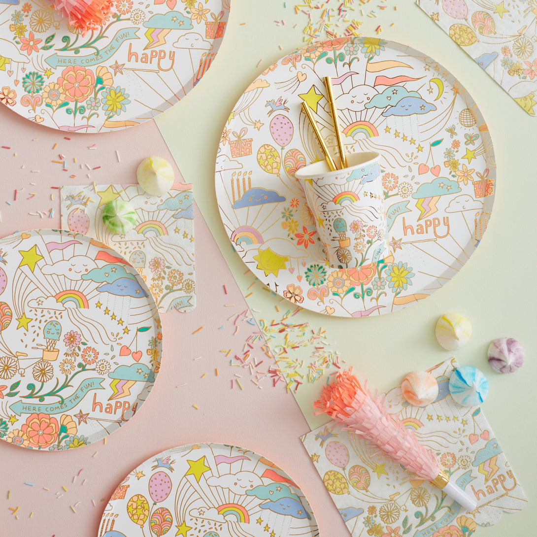 These small party napkins are perfect to add to your kids party supplies.