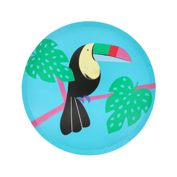 Our paper side plates feature vibrant jungle animals, perfect for jungle party theme. Image12