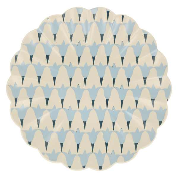 Our reusable large plates, made from melamine, feature Molly Mahon block print designs. Image8