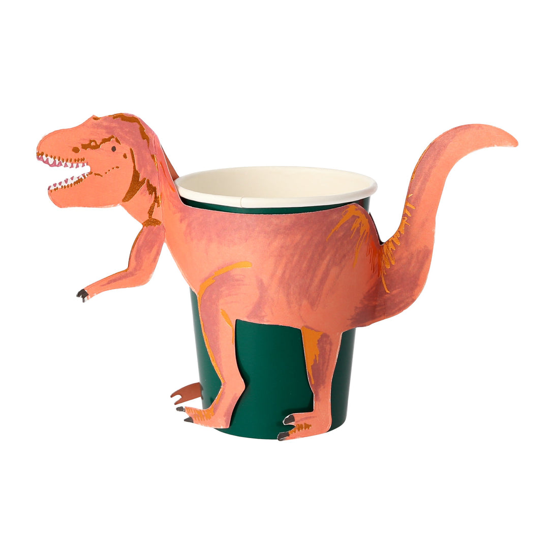 Get all the dinosaur party supplies you need for 8 guests in one box. 