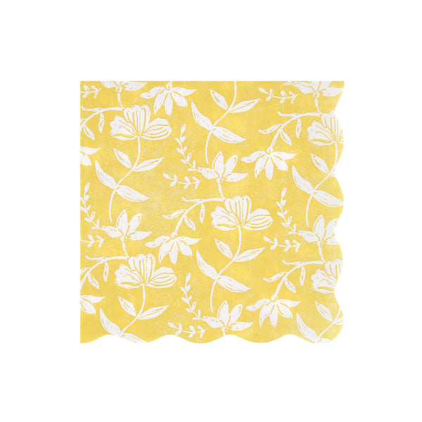 Our large napkins, made from 3-ply paper, feature summery floral print designed inspired by Indian block prints, ideal for chic celebrations. Image5