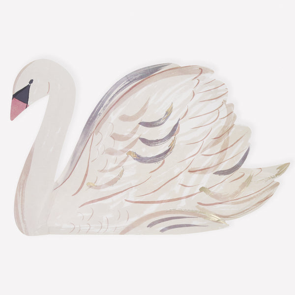 Use our party plates, in the shape of sophisticated swans, to make any dinner party, bridal shower or  princess party look amazing. Image1