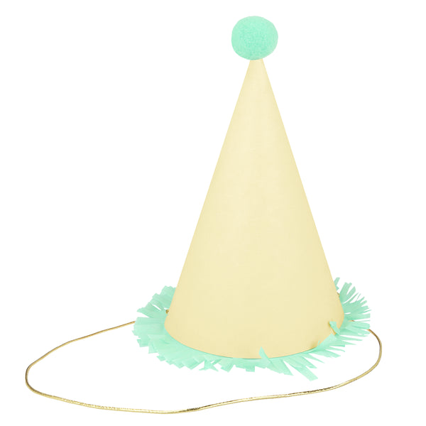 Our paper hats feature fringing, pompoms and bright colours. Image6