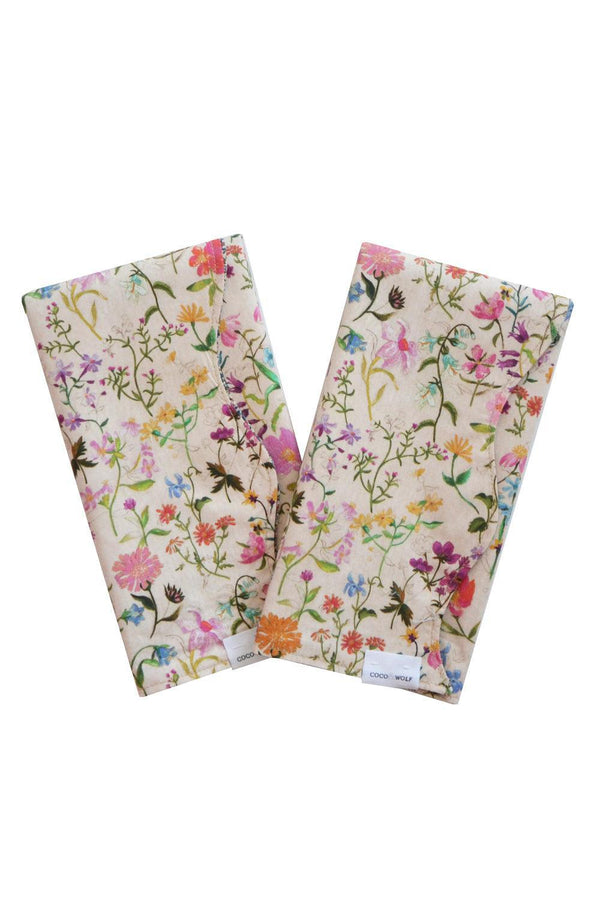 Linen Garden Reversible Wavy Napkin Set made with Liberty Fabric