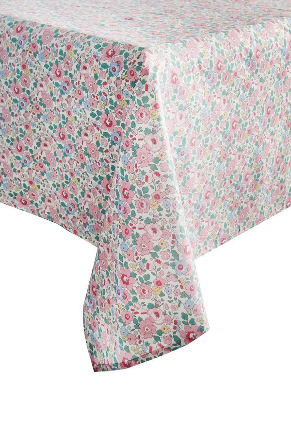 Betsy Candy Floss Tablecloth made with Liberty Fabric