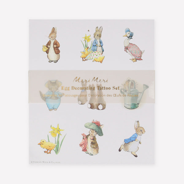 Enjoy Easter crafts for kids with our Peter Rabbit egg tattoos.