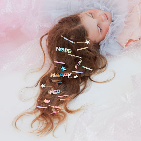 Our days of the week hair slides are wonderful hair accessories for kids. Image4