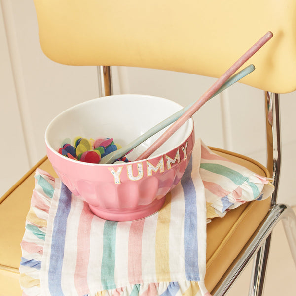 Multi Stripe Ruffle Fabric Napkins Image2