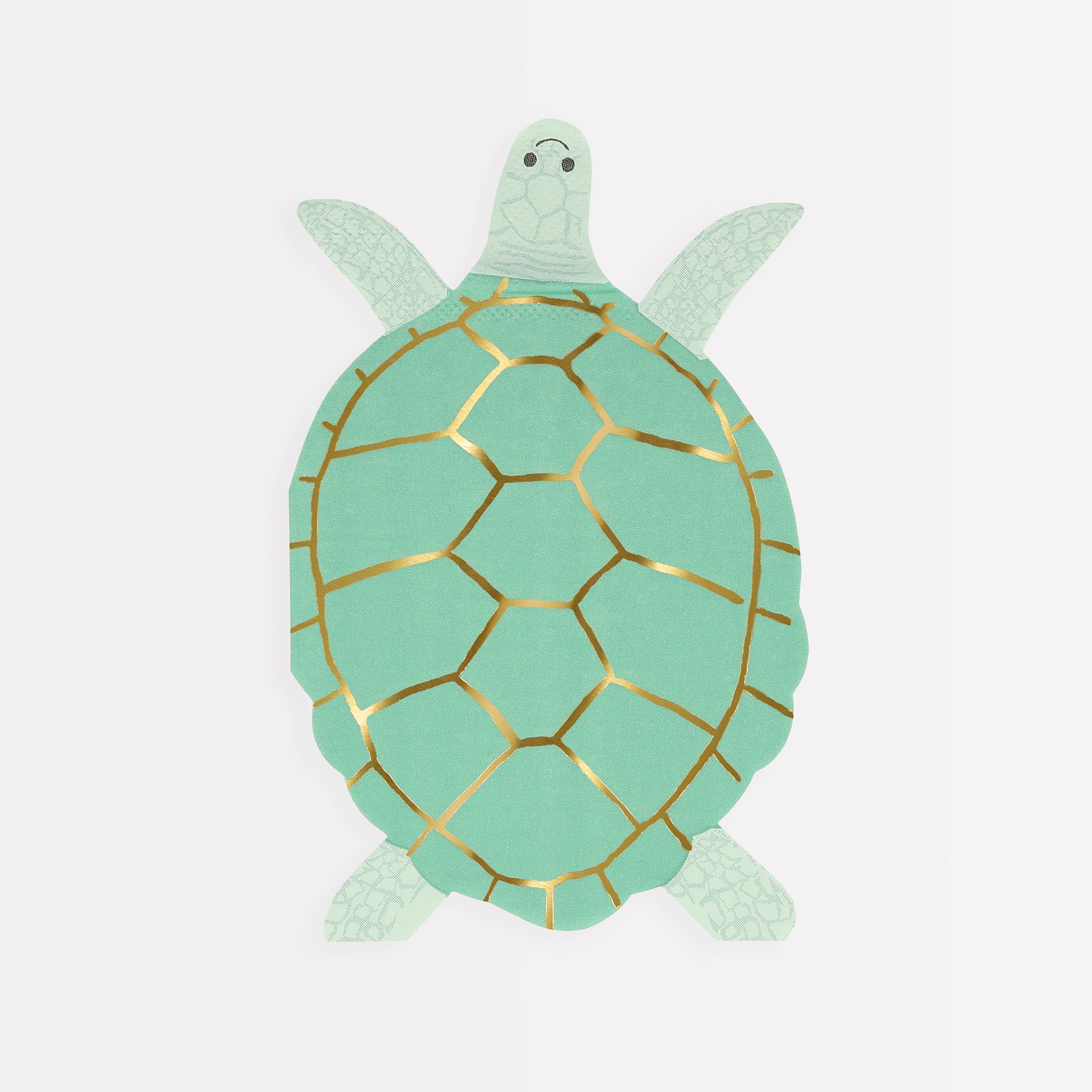 Our party napkins, in the shape of turtles, are perfect as cocktail napkins or for an under-the-sea birthday party.