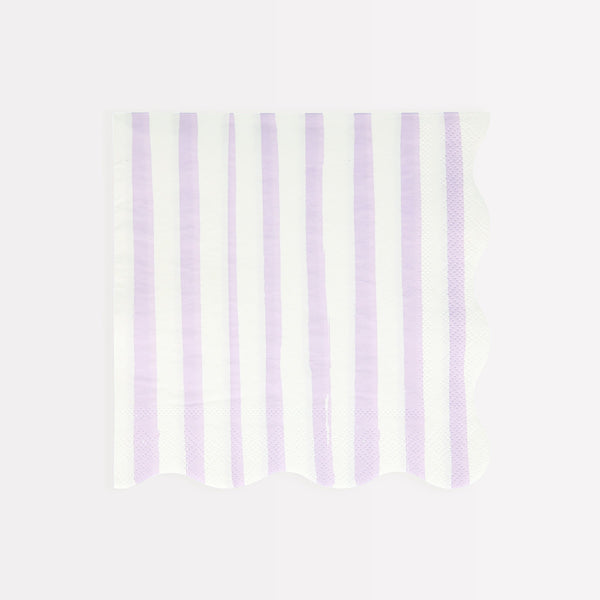 Our scalloped napkins, with bright stripes, are really stylish paper napkins. Image8