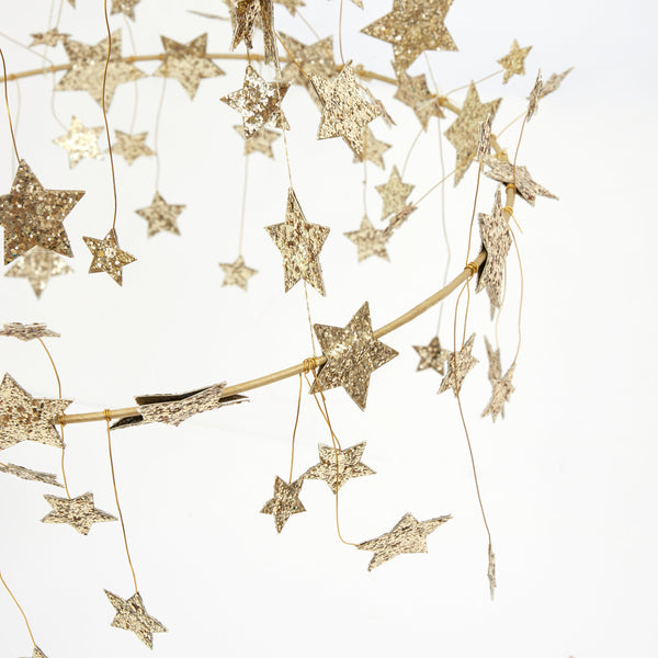 Gold Sparkle Star Chandelier Image4