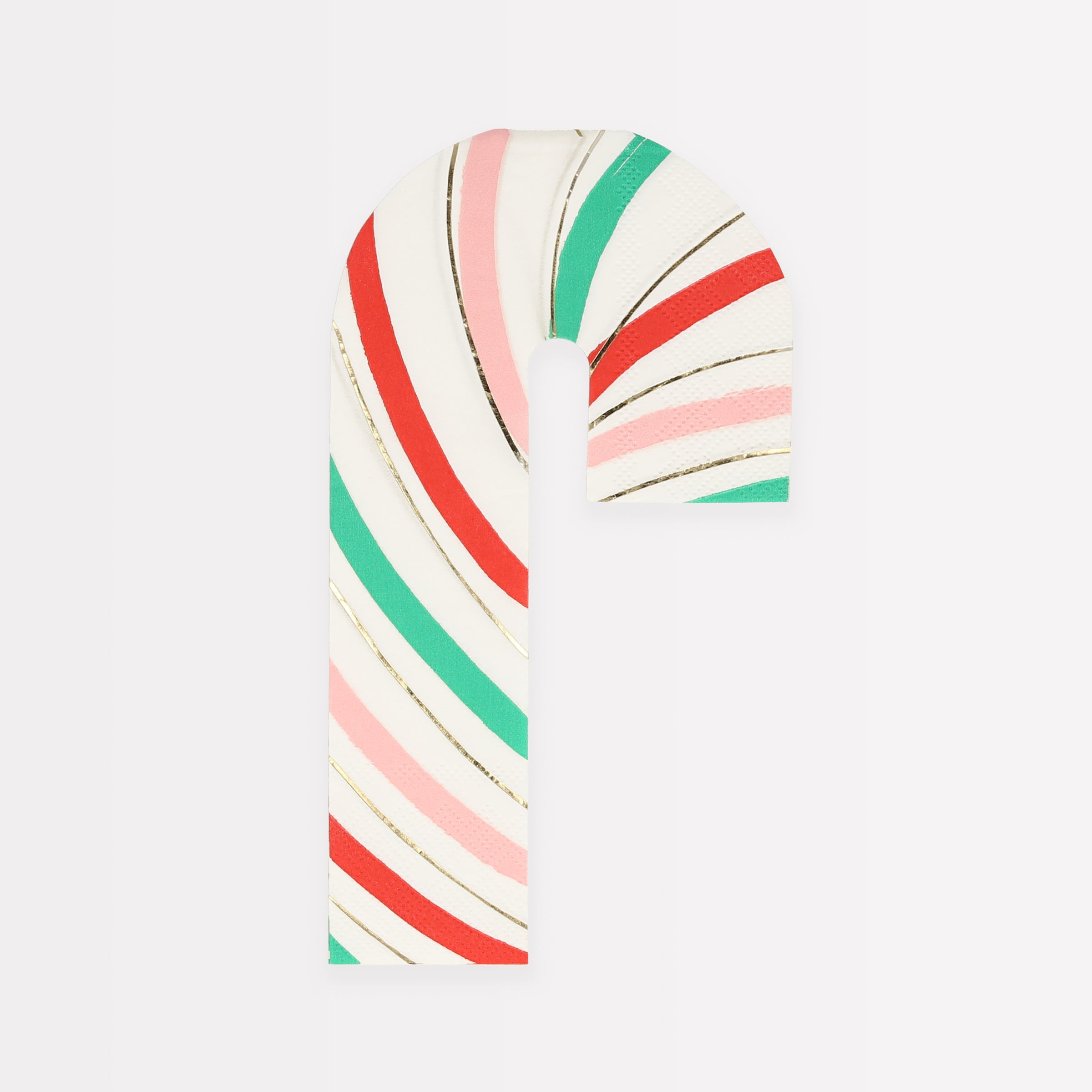Our party napkins, designed to look like candy canes, are great for a Christmas cocktail party or for Christmas table decorations.