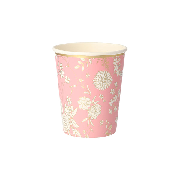 Our party cups, with elegant flowers, are ideal for a flower party, garden party, picnic or to add to wedding party supplies. Image7