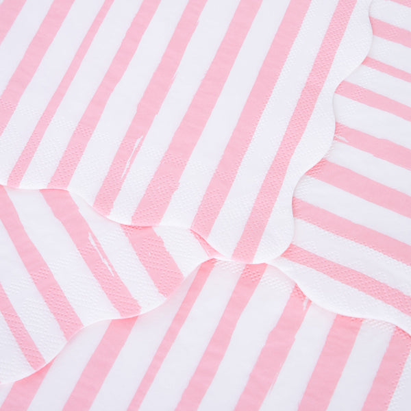 Our striped napkins, with lots of pink, make the perfect party napkins. Image3