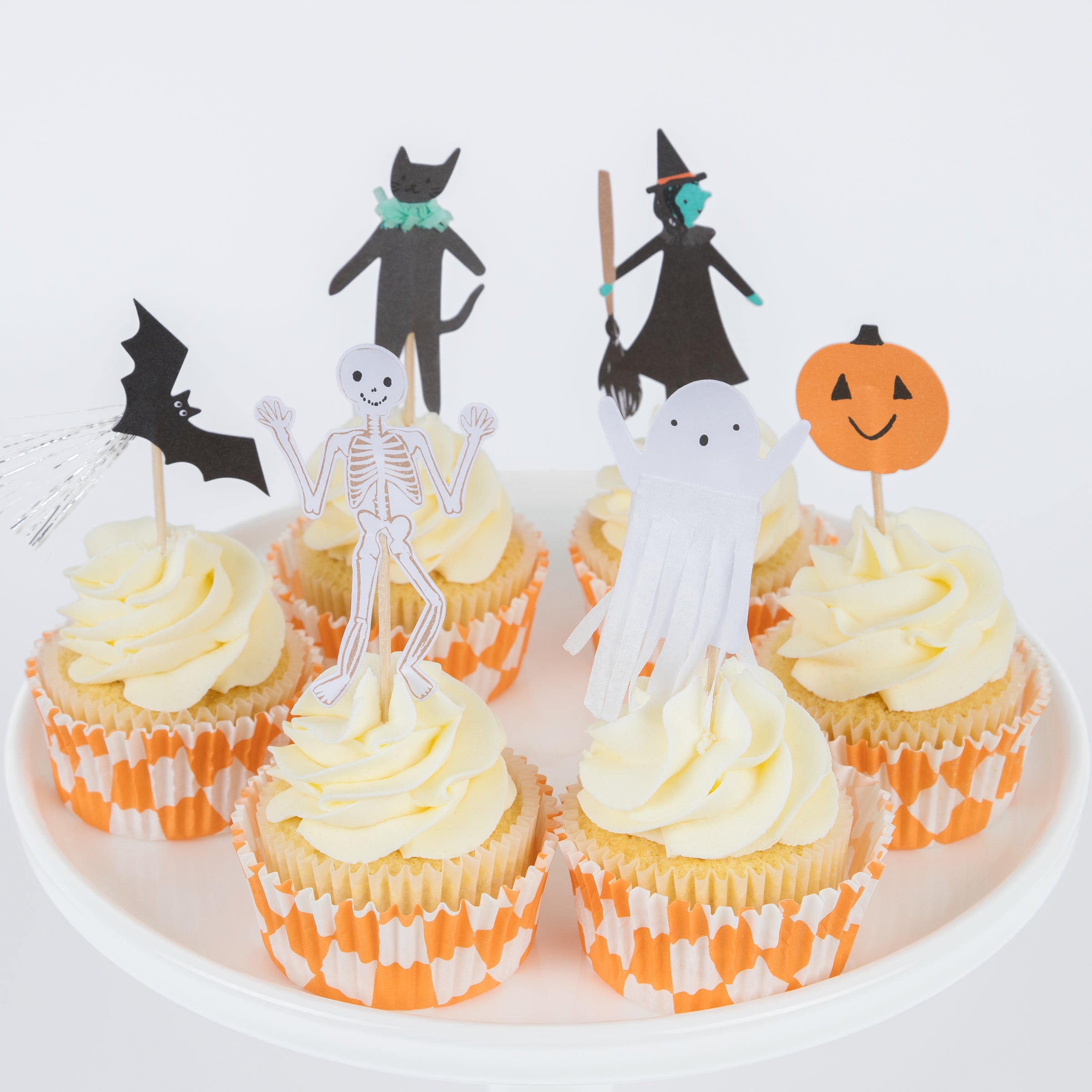 Our Halloween character cake toppers and paper cupcake cases are perfect for Halloween bakes.