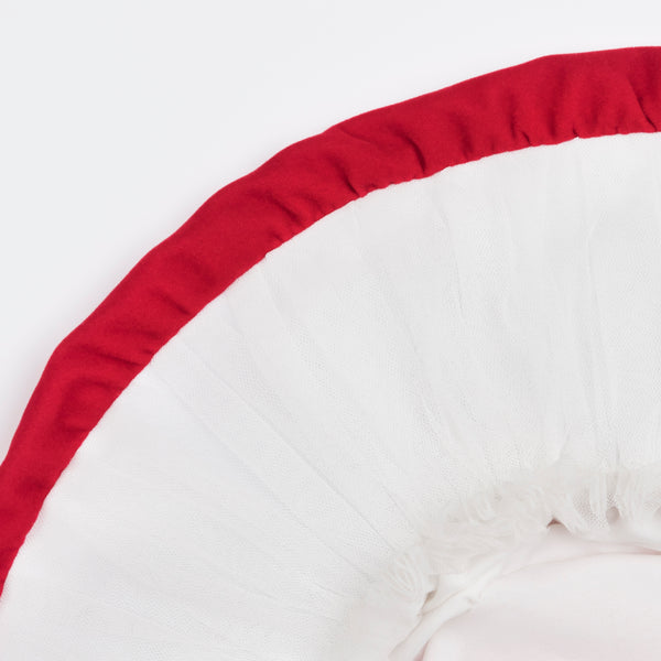 This adorable mushroom hat is crafted from soft velvet, perfect to add to your Halloween party supplies or for a fairy party. Image4