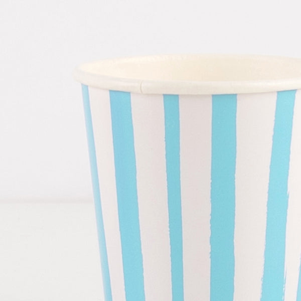 Blue Stripe Cups Image2