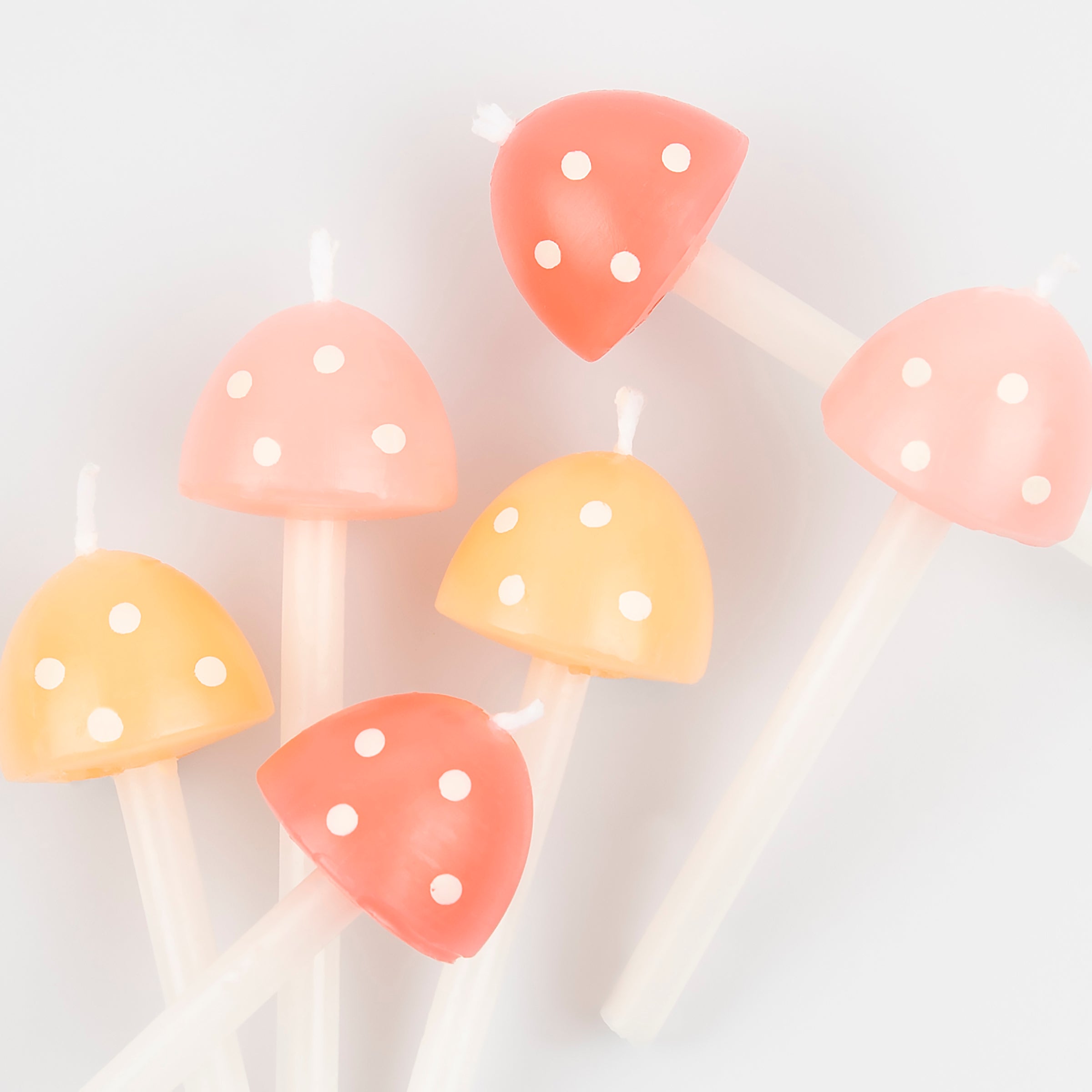 Our mushroom birthday candles are perfect for a fairy birthday party, outdoor birthday party or autumn birthday party.