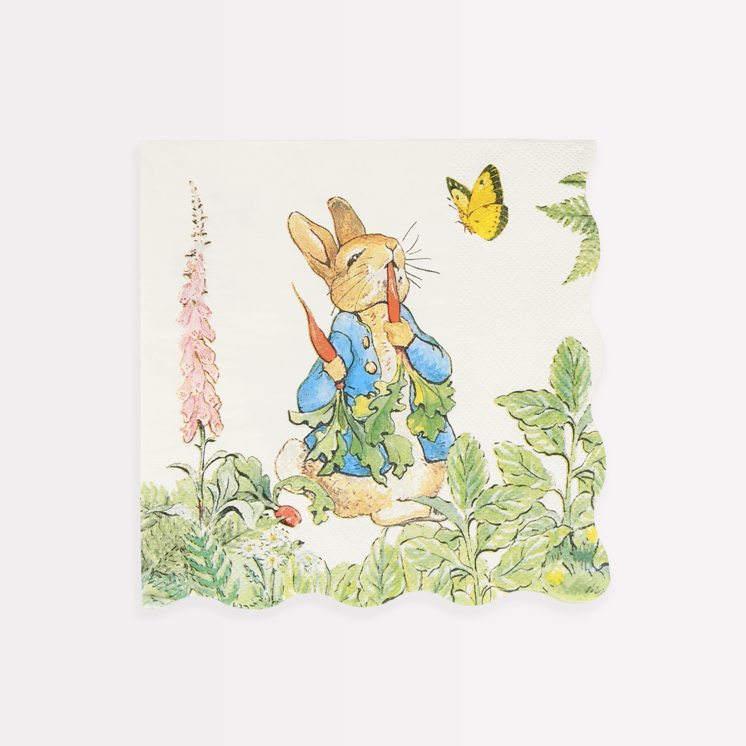 These gorgeous napkins are perfect for a Peter Rabbit party or as Easter napkins.