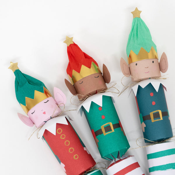 Our elf crackers are the perfect kids' Christmas crackers, with lots of fabulous embellishments. Image3