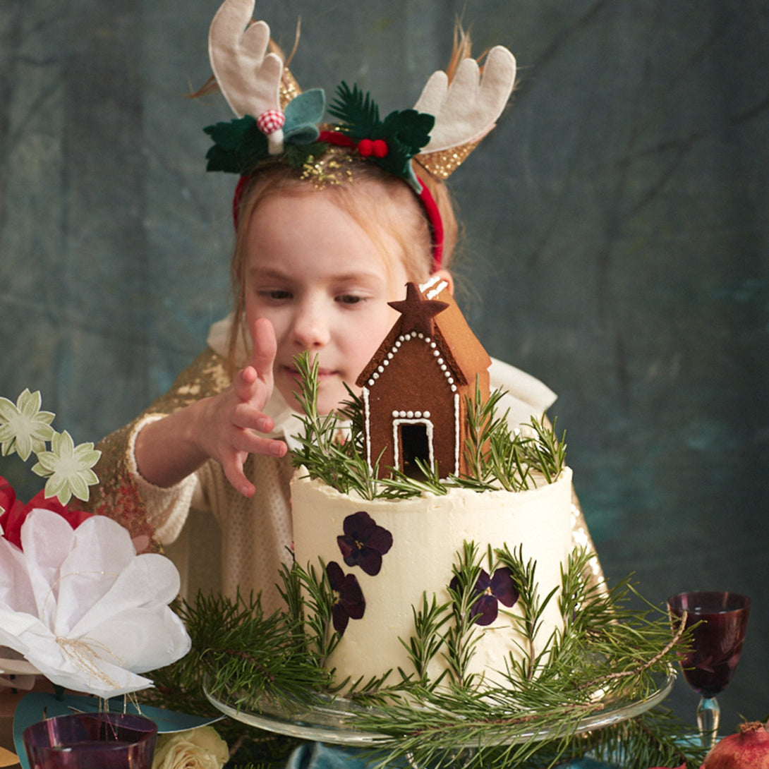 Our felt reindeer antlers make a fabulous kids Christmas costume.