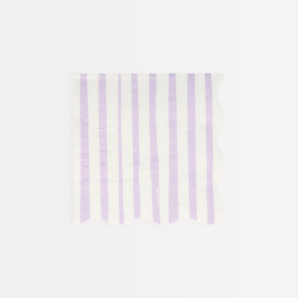 Our paper napkins, with bright stripes, are the perfect scalloped napkins for special events. Image8