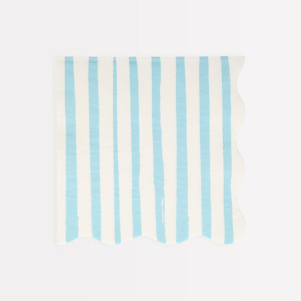 Our scalloped napkins, with bright stripes, are really stylish paper napkins. Image1